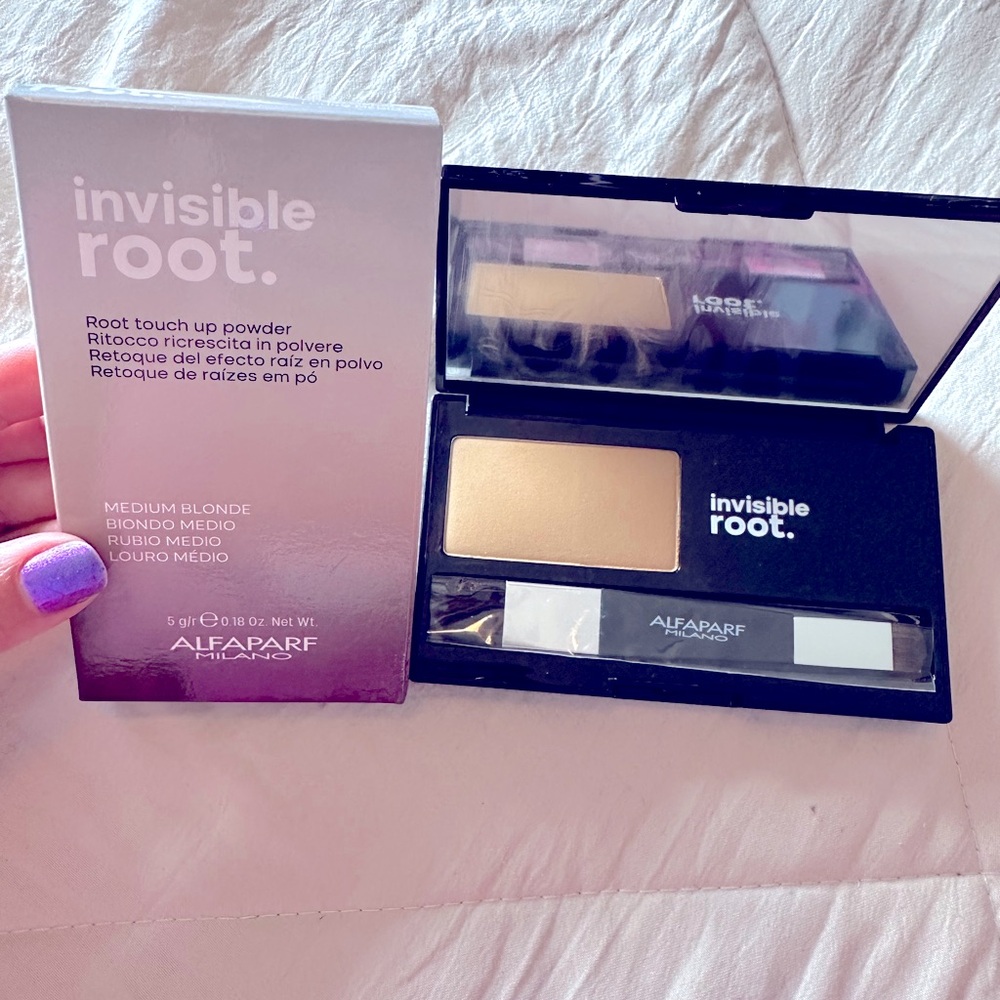 Invisible root touch up powder